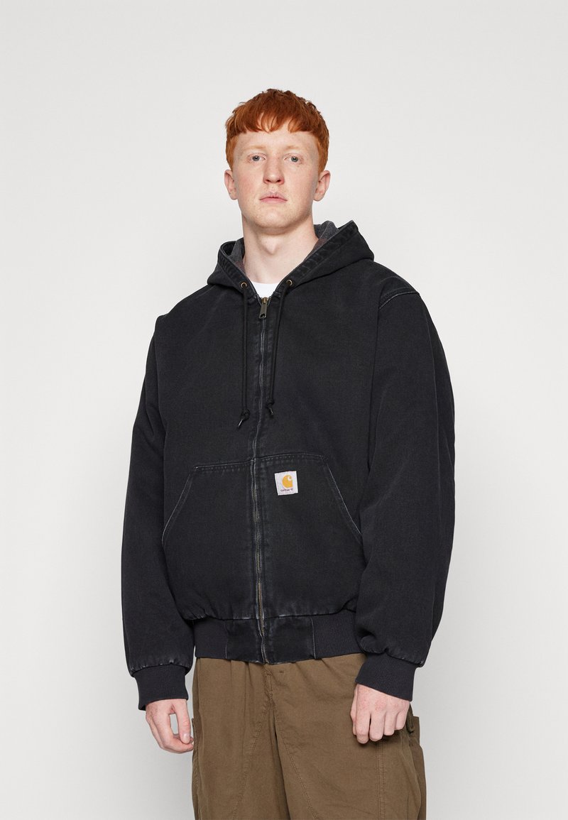 Carhartt WIP ACTIVE JACKET - Jeansjacke - black stone washed/black  