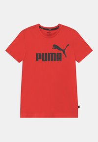 Puma - LOGO TEE UNISEX - T-shirt print - high risk red Miniatuurafbeelding 1