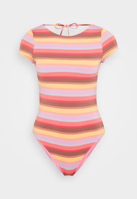 SUNSET STRIPE ONESIE - Jednodílné plavky - pink cosmos