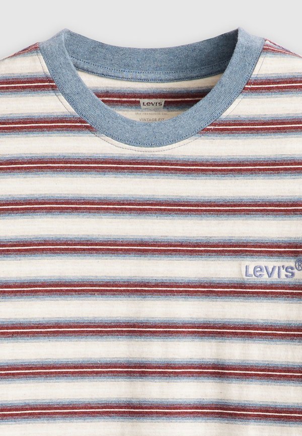 VINTAGE TEE - Print T-shirt - break stripe porridge heather jersey2