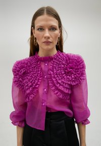 LOLA CASADEMUNT Blúzka so zapínaním na gombíky - fuchsia