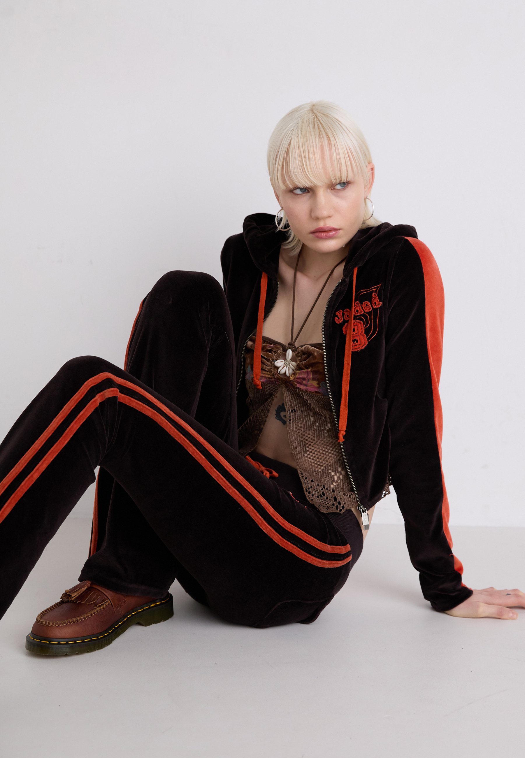 Jaded London THREE TROUSERS - Tracksuit bottoms - brown