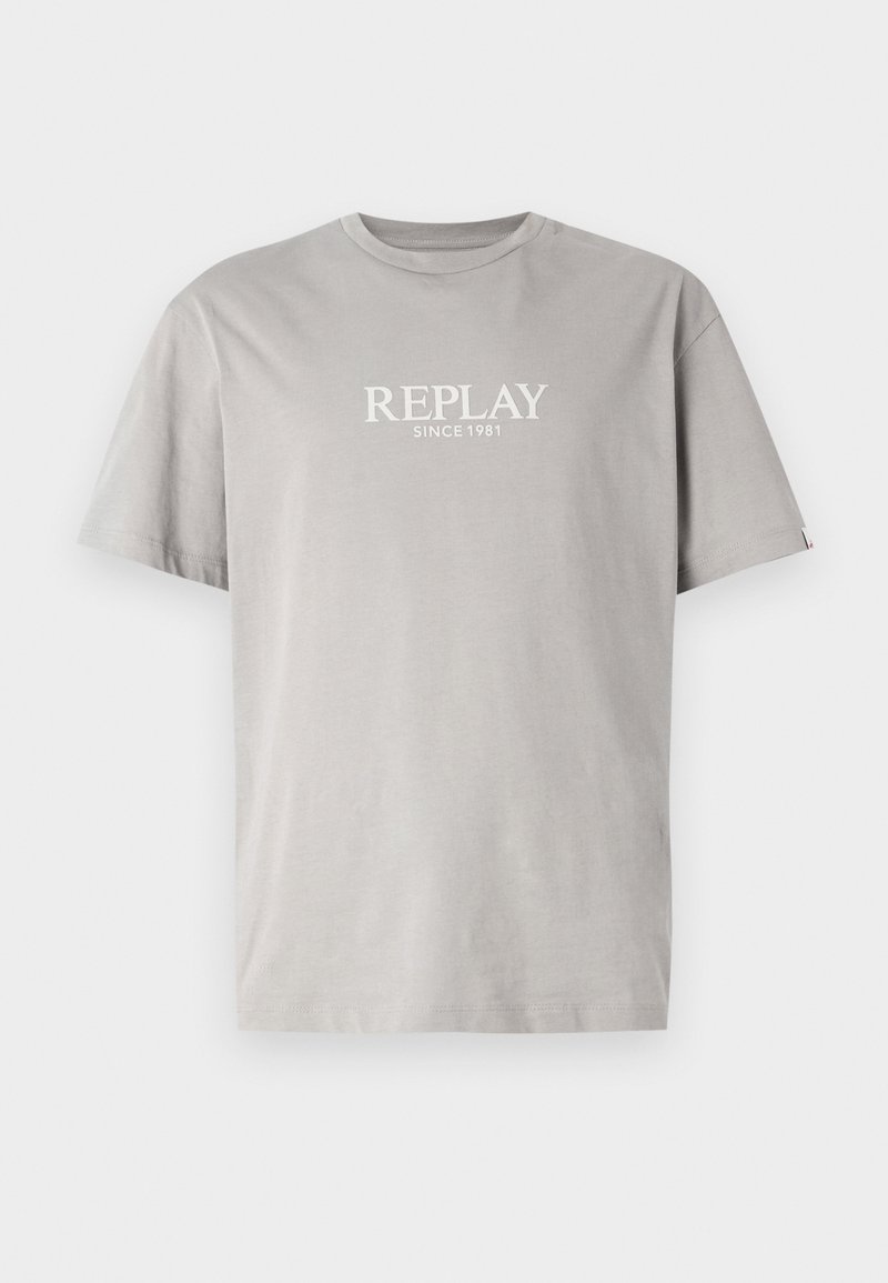 Replay T-shirt print grijs