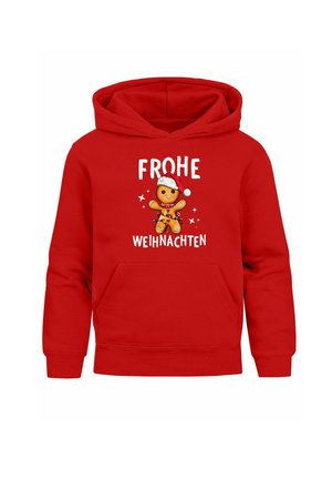 MoonWorks WEIHNACHTSMOTIVE LUSTIGE GESCHENKE OUTFIT - Hoodie - lebkuchen rot