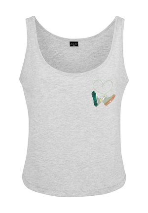 Mister Tee, KICKS LOVE EMB TANK - Top - heather grey