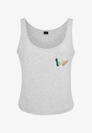 Mister Tee, KICKS LOVE EMB TANK - Top - heather grey