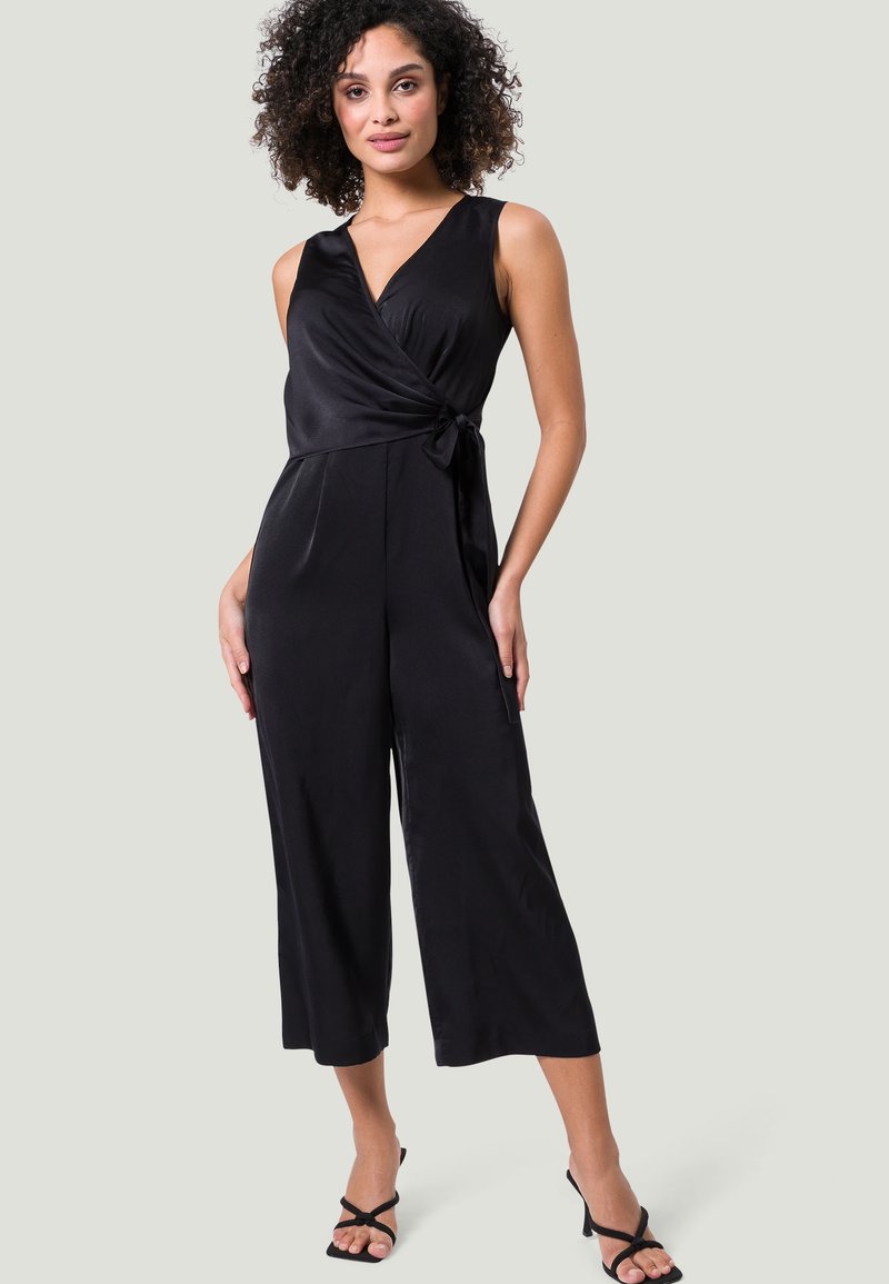 zero MIT WICKELOPTIK Jumpsuit black/schwarz Zalando.at