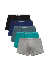 Niewybrane, blue green black grey melange dark blue