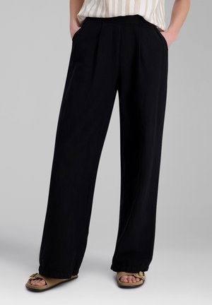 TIMEZONE, WIDE - Stoffhose - washed black