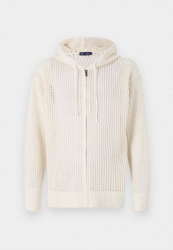 SWEATER HOODIE - Zip-up sweatshirt - ivory frost2