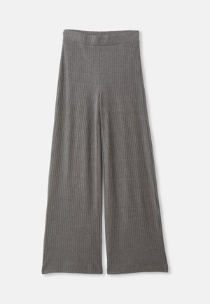 Trousers - dark grey melange