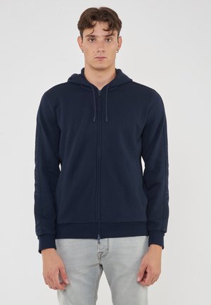 Felpa con zip - armani blue