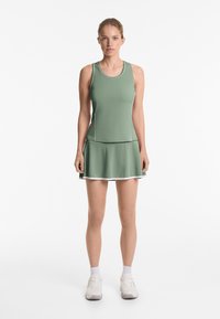OYSHO SLEEVELESS PIPING - Top - green