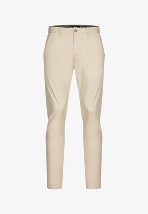 INDICODE JEANS, INDICODE JEANS CHINO LANGE HOSEN PANTS CHERRY - Chino - fog