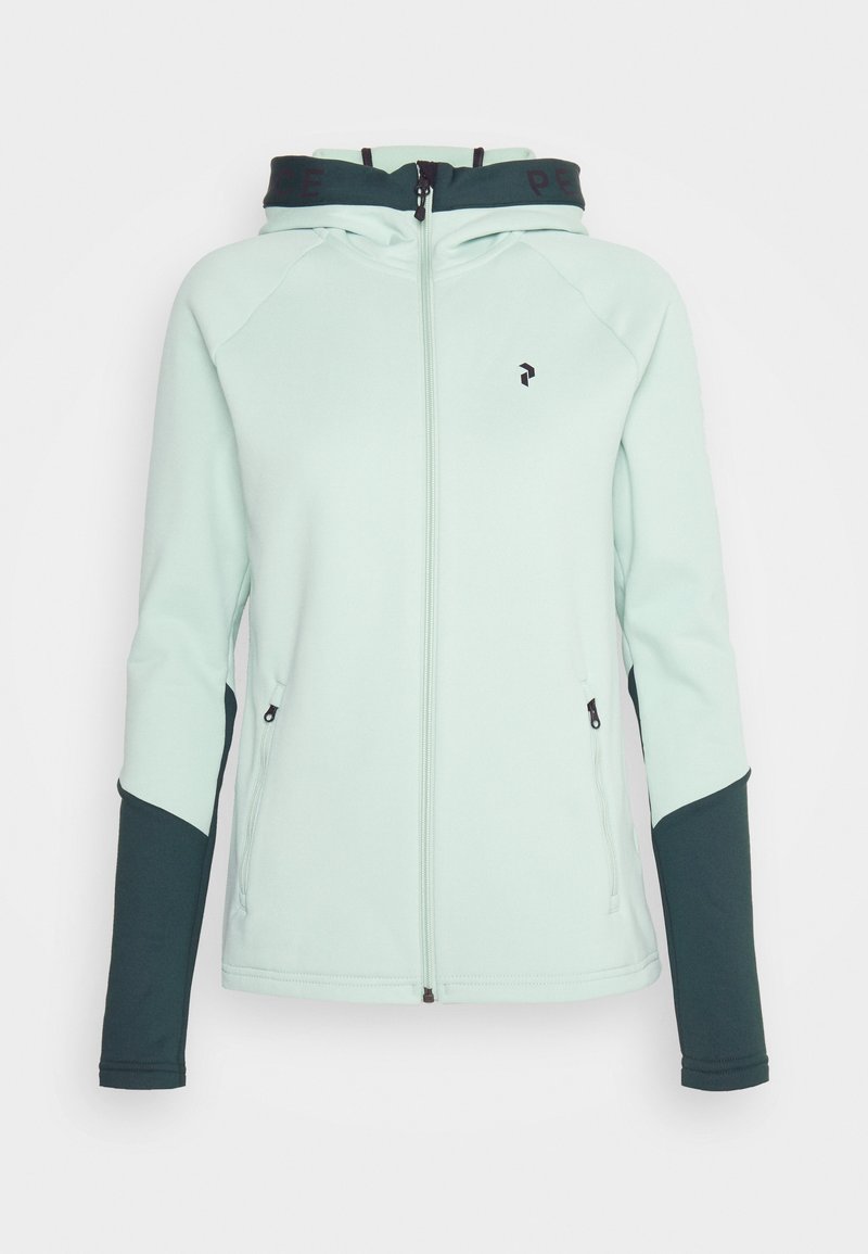 Peak Performance RIDER ZIP HOOD WARM TREK - Fleece jacket - delta  green/green - Zalando.co.uk