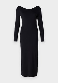 DRESS - Abito in maglia - black