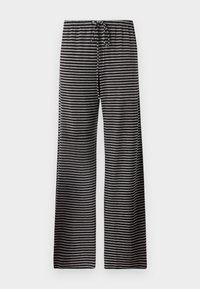 SINGLE - Trousers - black/grey