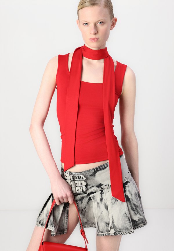 SOFT TOUCH SCARF TANK - Top2