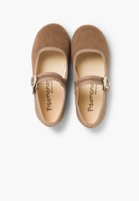 Pisamonas MERCEDITA BAMARA HEBILLA JAPONESA - Ballerine con cinturino - topo