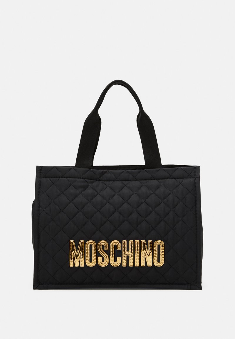 MOSCHINO QUILTED LOGO SHOULDER BAG Bolso de mano/negro Zalando.es