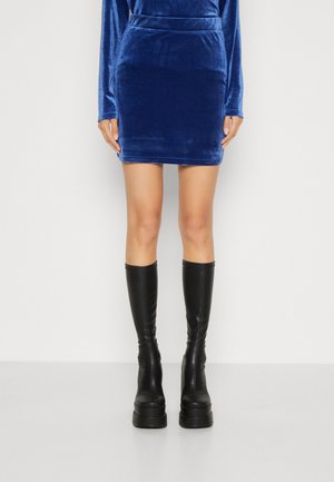 Pieces PCJOANNA SKIRT - Minijupe - mazarine blue