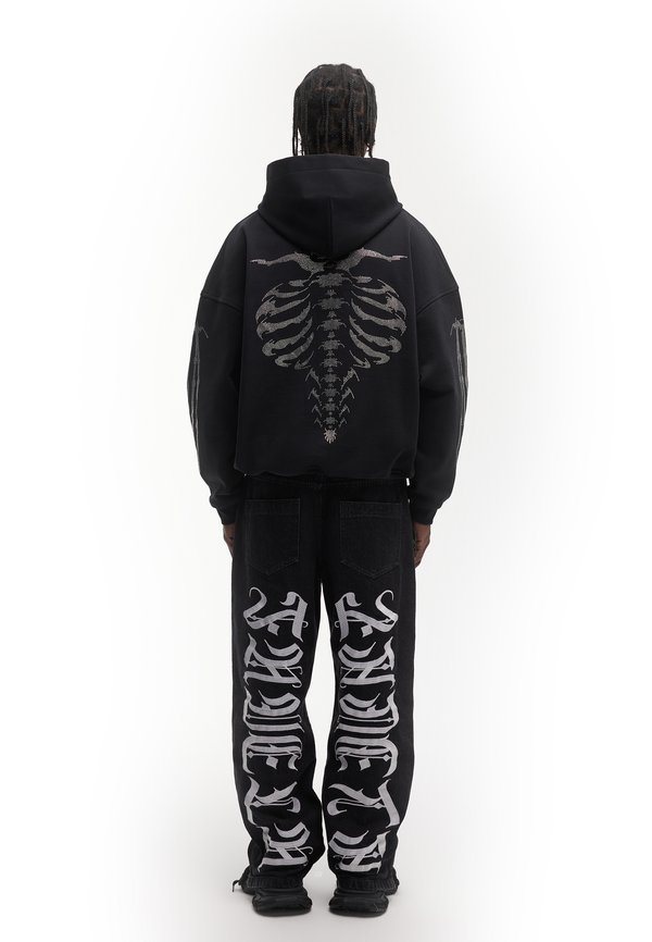 RIBCAGE RHINESTONE FRONTZIP UNISEX - Zip-up sweatshirt2
