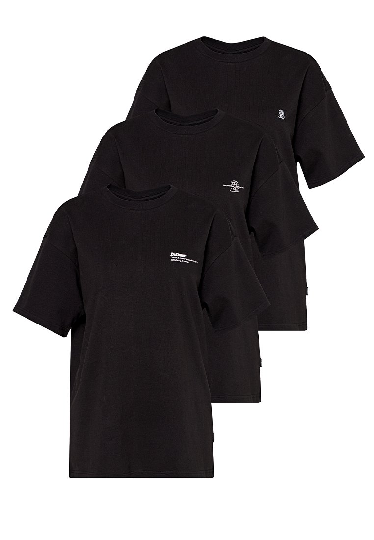 Dr.Denim T-shirt basic zwart