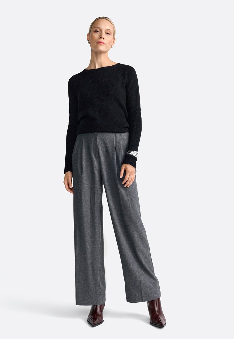 Rich & Royal CREW NECK - Strickpullover - black