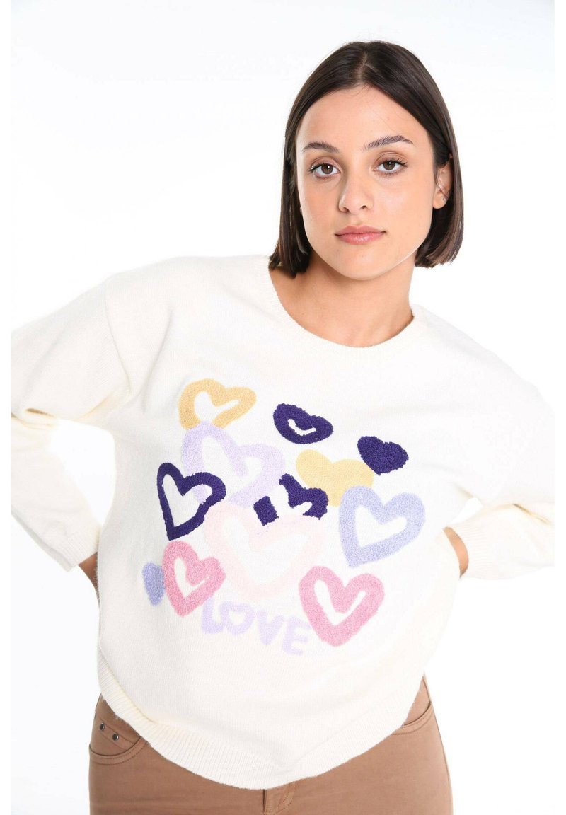 Cassis Striktrøje beige Zalando.dk