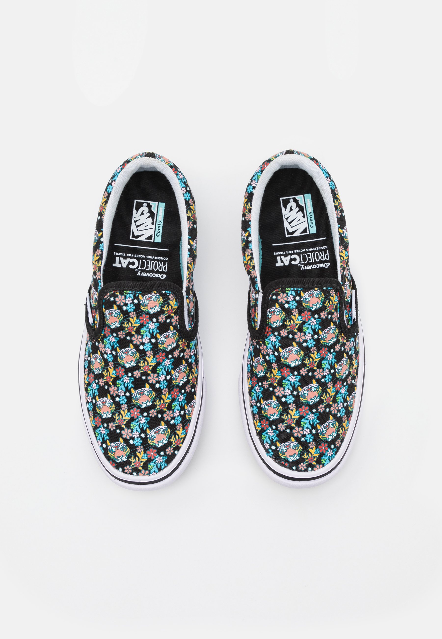 Vans COMFYCUSH - Matalavartiset tennarit - black/musta - Zalando.fi