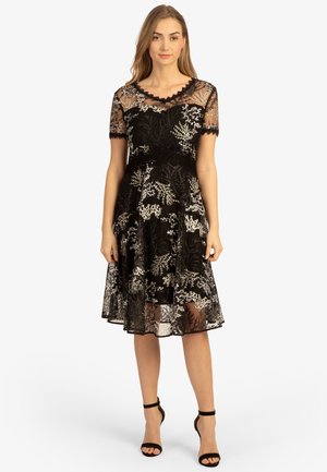 Robe de soirée - schwarz creme