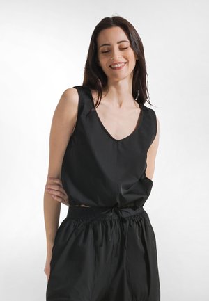 TECH LOGO TRIM  - Linne - black