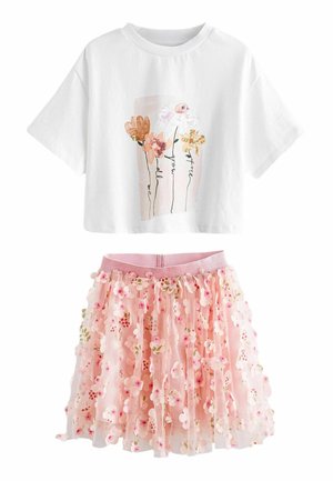 FLORAL SET  - REGULAR FIT - Fustă în formă de A - pink