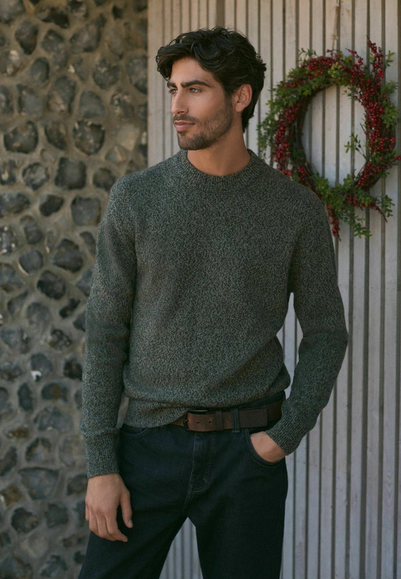Next LONG SLEEVE - Jersey de punto - mottled green