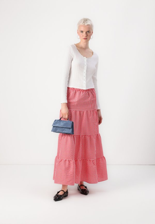 NMDIMITRA LAYER CHECK SKIRT - Maxi skirt2