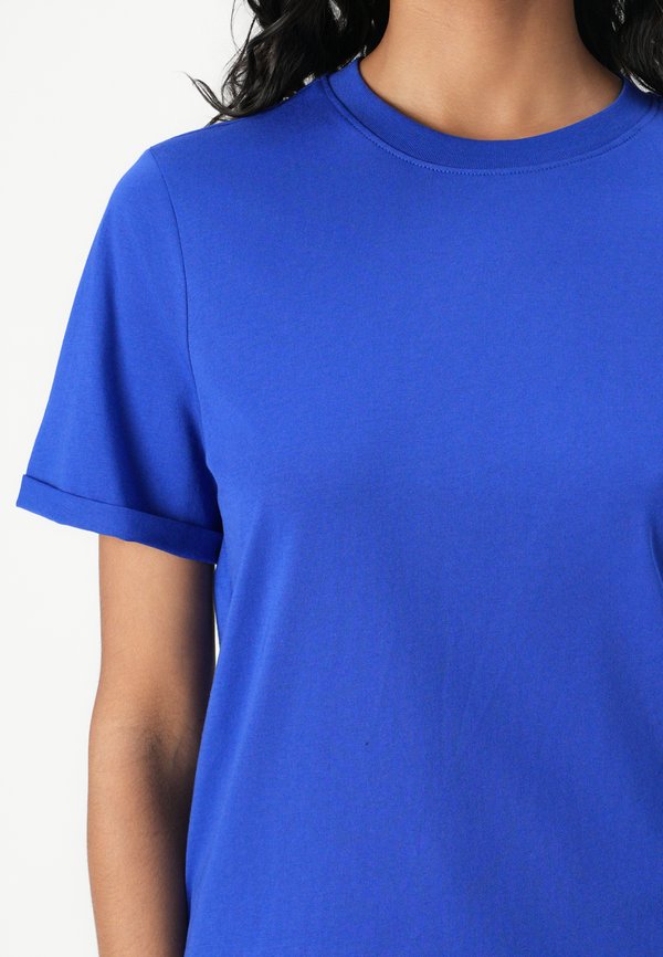 PCRIA FOLD UP SOLID TEE - Basic T-shirt - bluing2