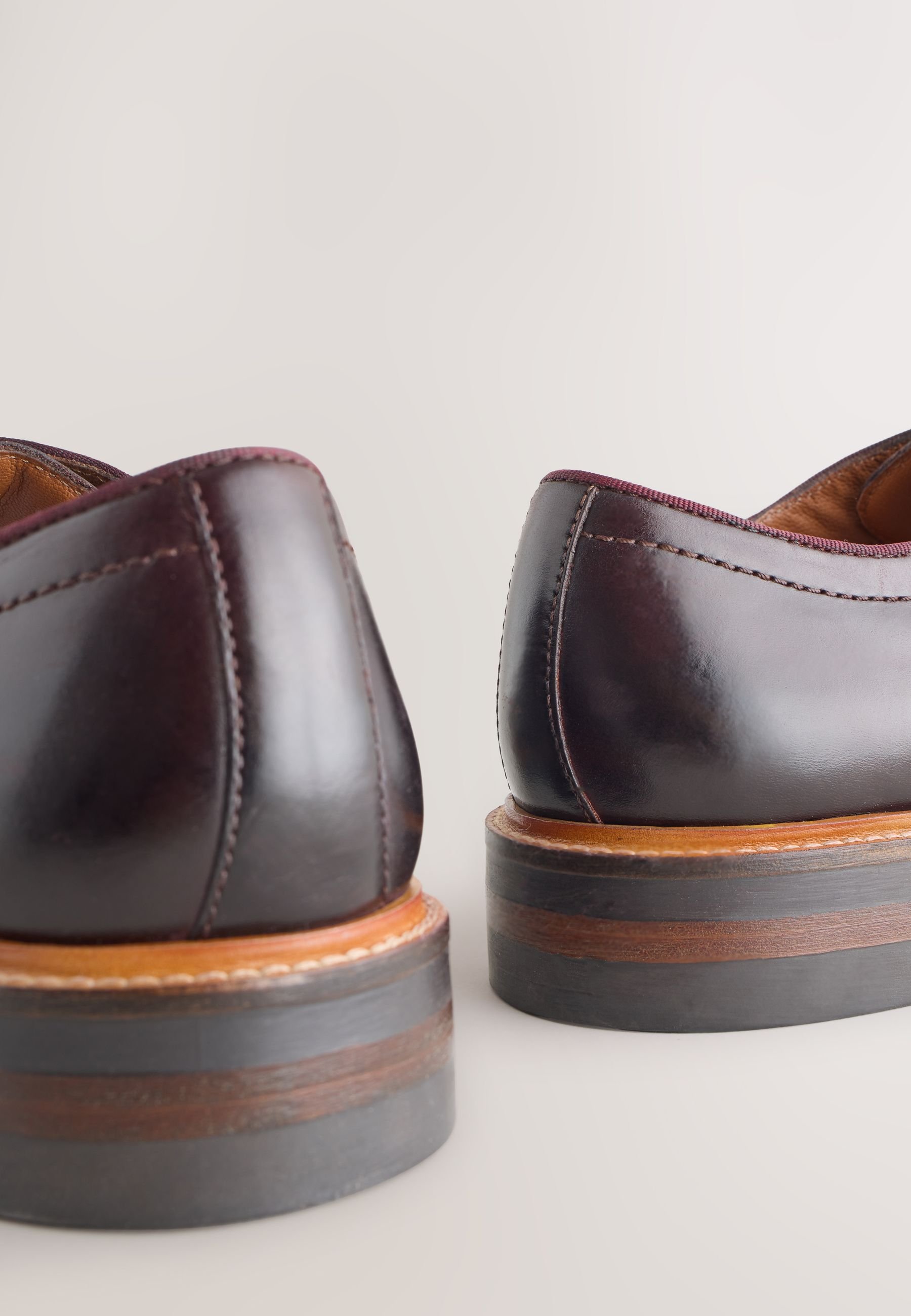 Next REGULAR FIT - HERITAGE DERBY - Lace-ups - burgundy red/red