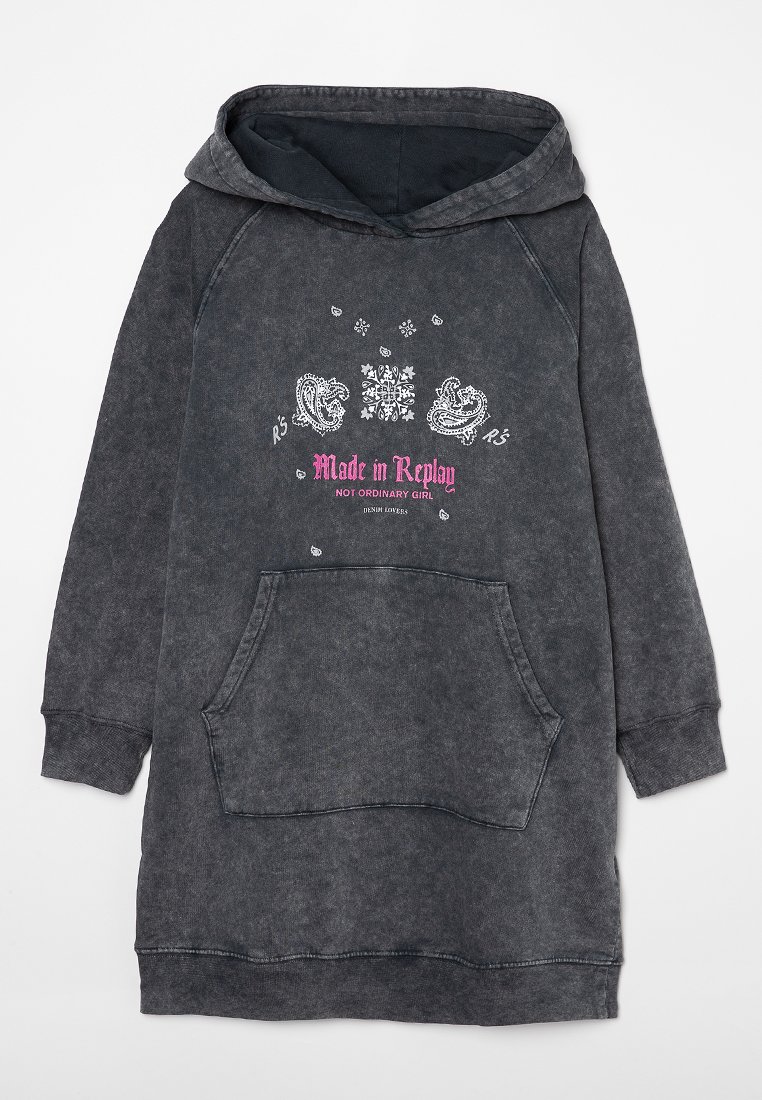Replay Jurk donkergrijs