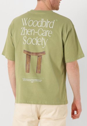 Print T-shirt - groen
