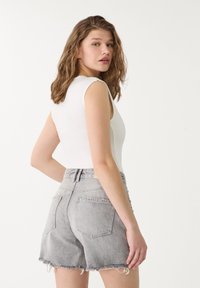 Stradivarius Denim shorts - grey denim