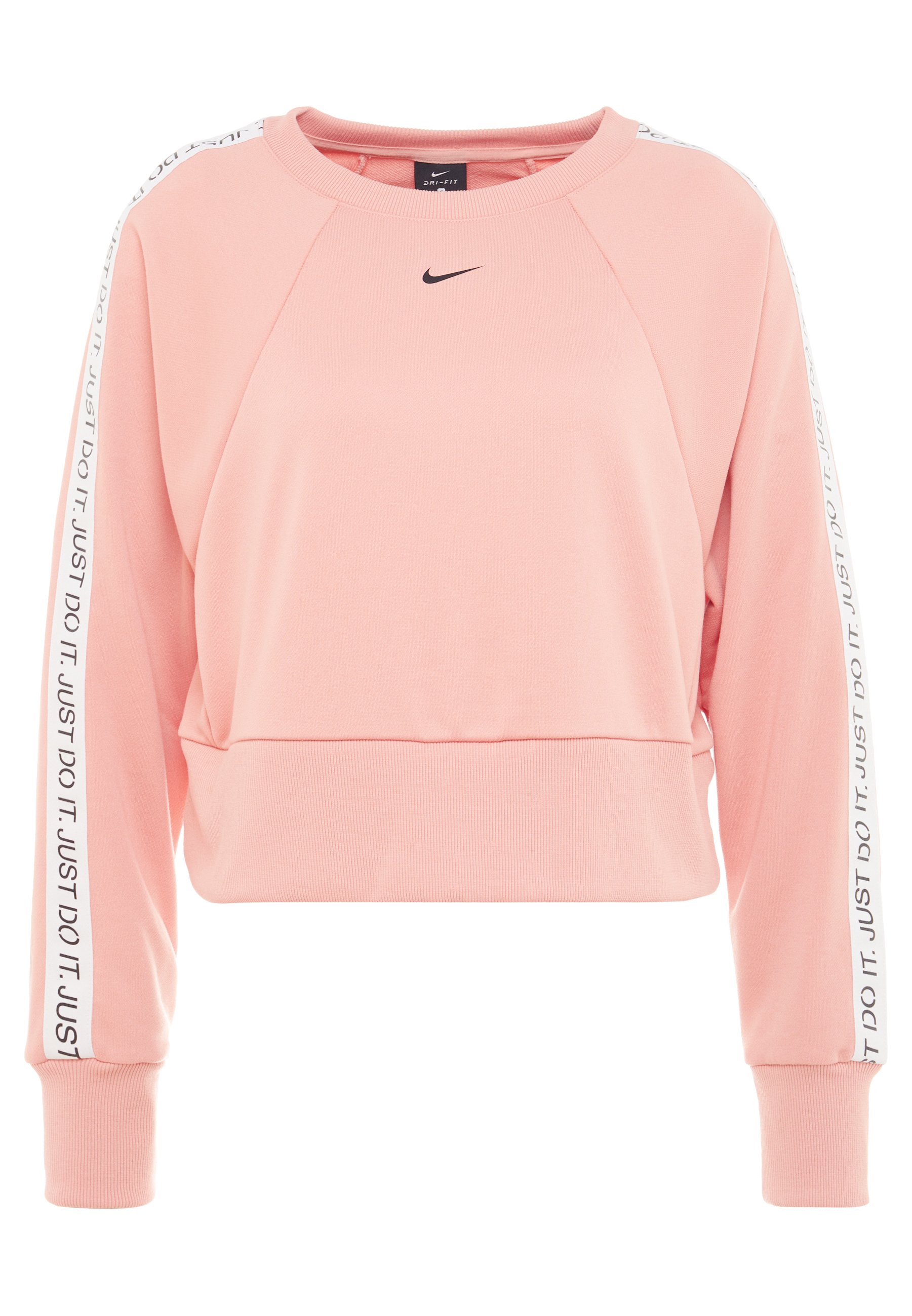 Nike Performance DRY GET FIT Sweater pink quartzblack NIKE DRI FIT GET FIT SPORT SWEATER ROZE DAMES