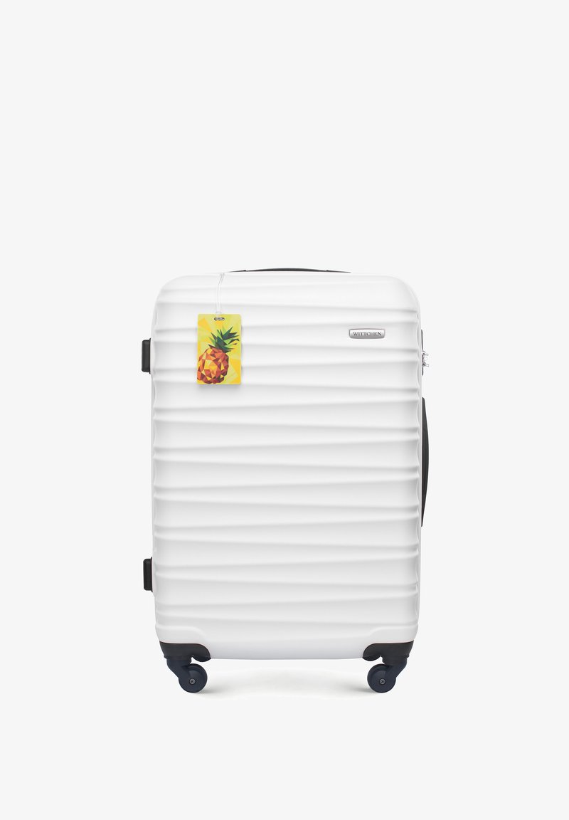WITTCHEN MEDIUM SUITCASE WITH LUGGAGE TAG FROM ABS - Trolley - white
