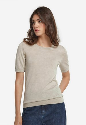 T-shirt - bas - natürlich stone