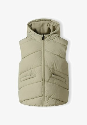 PADDED CHEVRON WITH HOOD - Liemenė - stone