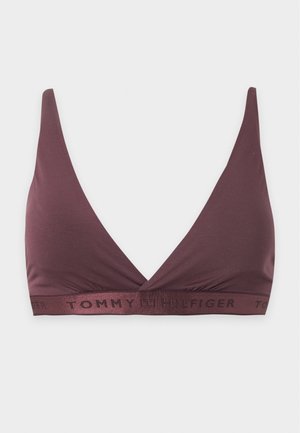 Tommy Hilfiger, LONGLINE MODERN LOGO - Τριγωνικό σουτιέν - chocolate clove