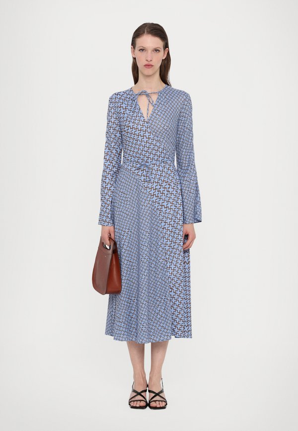 LONG SLEEVE WRAP TIE DRESS - Day dress3