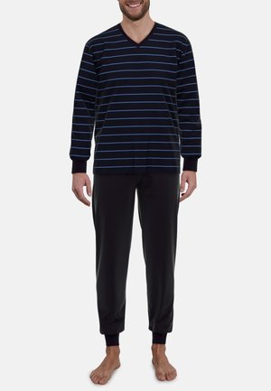 Pyjama - blau dunkel ringel