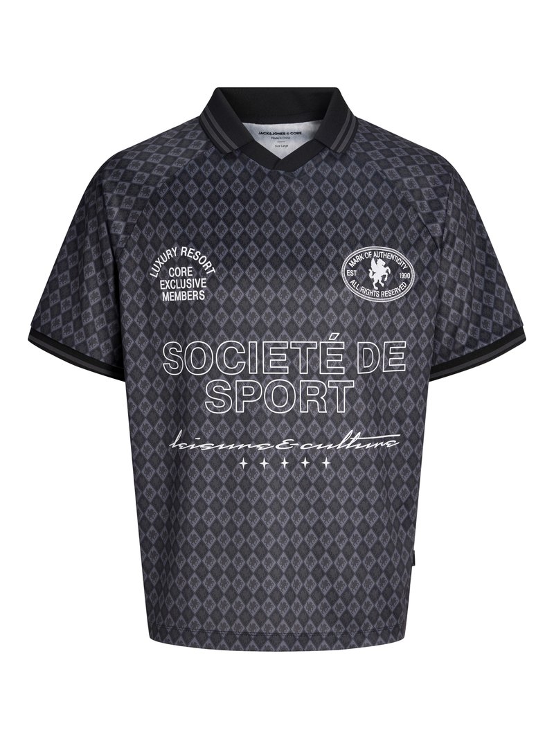 jack & jones T-shirt print donkergrijs