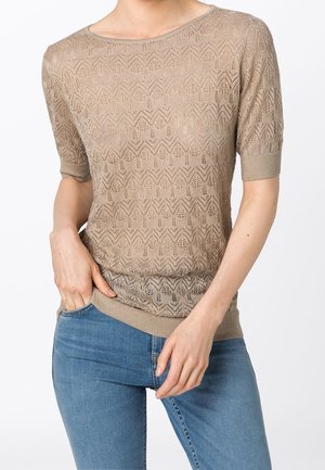 T-shirt con stampa - brown