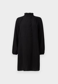 VIMALIMA FRILL SHORT DRESS - Skjortekjole - black beauty